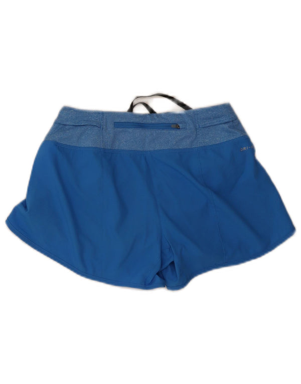 Nike Damen Dri Fit Sport Shorts UK 4 XS Blau Polyester