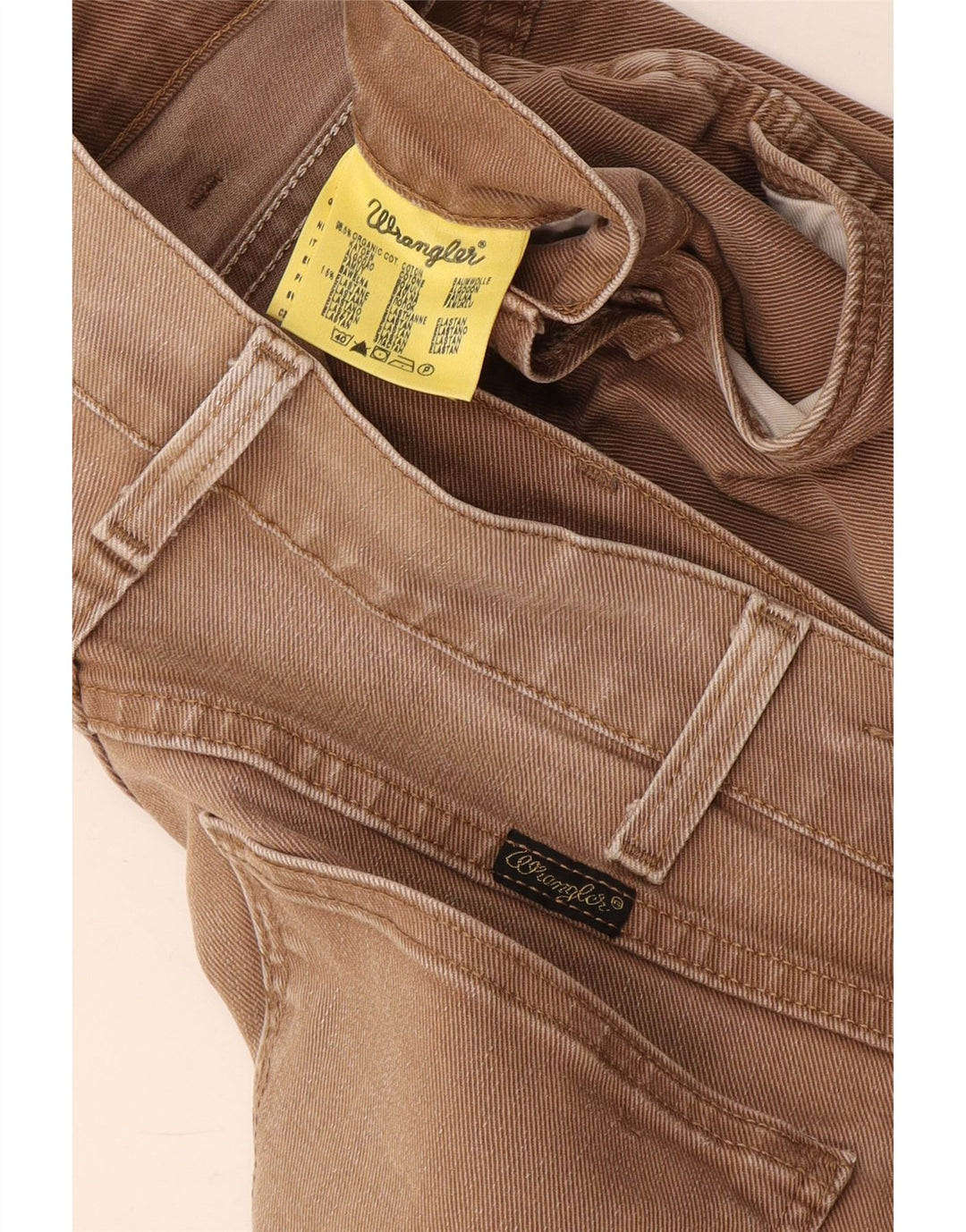 Wrangler Herren Slim Jeans W31 L34 Braune Baumwolle