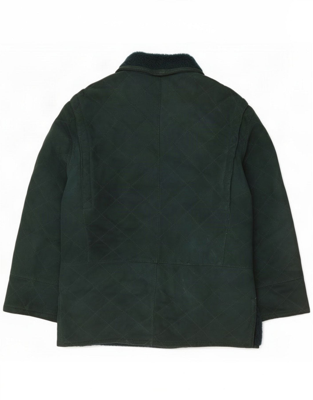 Vintage Herren Wildleder-Lammfelljacke IT 50 Large Green