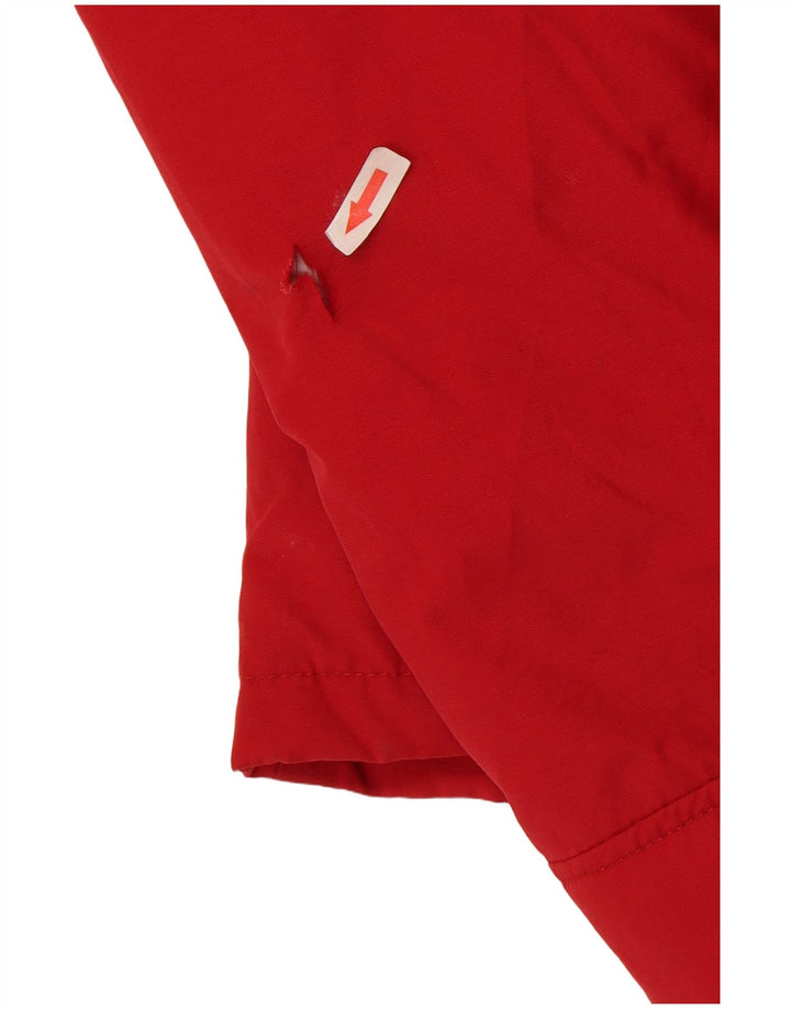 Gefütterte Damen-Kapuzenjacke von Rifle, UK 14, mittelrote Baumwolle