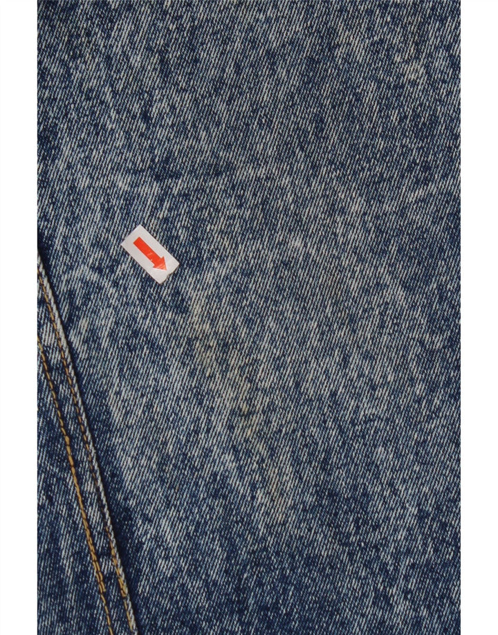 VINTAGE Damen Jeansrock W32 Large Blau