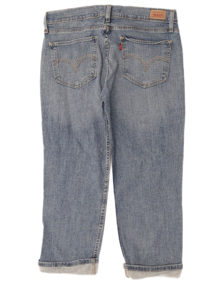 Levi's Damen 524 Super Low Capri Jeans W32 L23 Blau