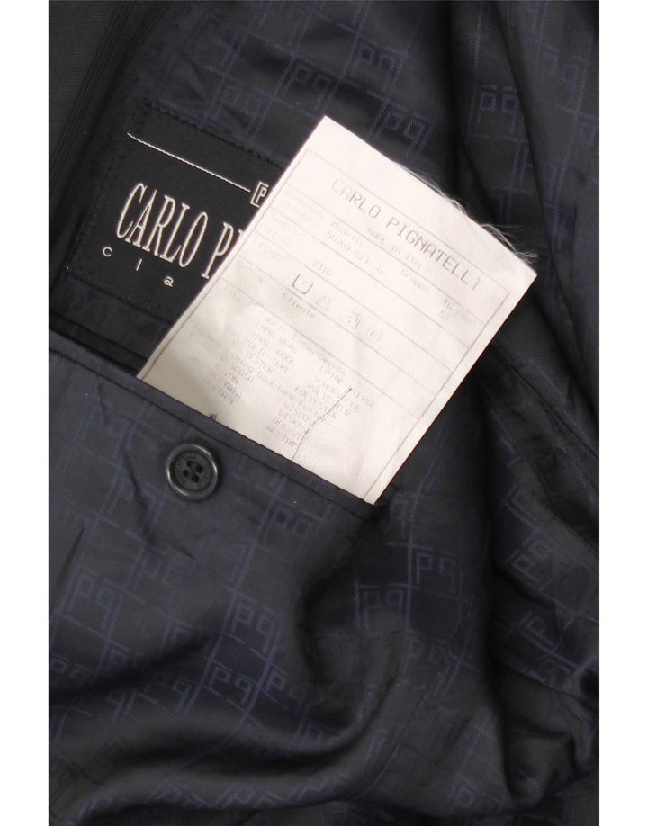 Carlo Pignatelli Herren 3-Knopf-Blazerjacke IT 52 XL Marineblauer Nadelstreifen