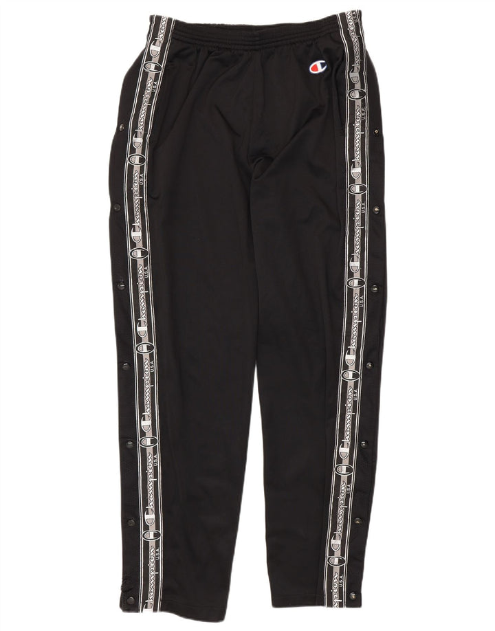 Champion Herren-Trainingshose mit Grafik, groß, aus schwarzem Polyester