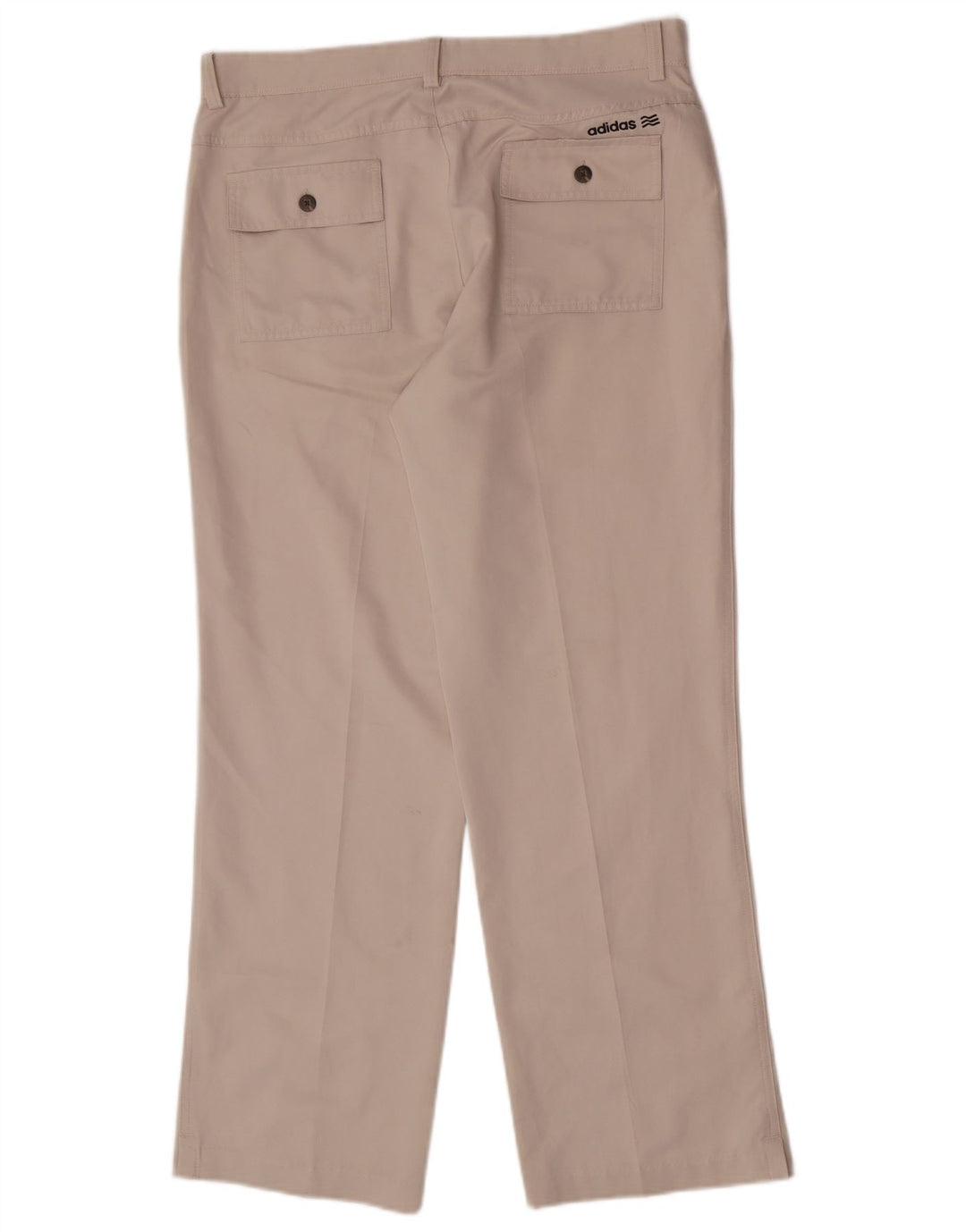 Adidas Herren Straight Chino Hose W32 L30 Beige Polyester