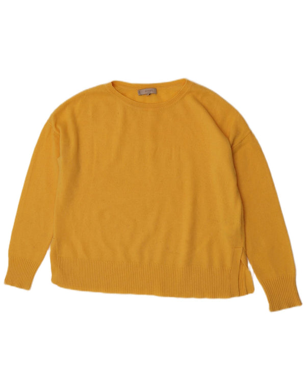Hobbs Damen-Pullover, übergroß, U-Boot-Ausschnitt, Gr. 10, Small, Gelb, Kaschmir