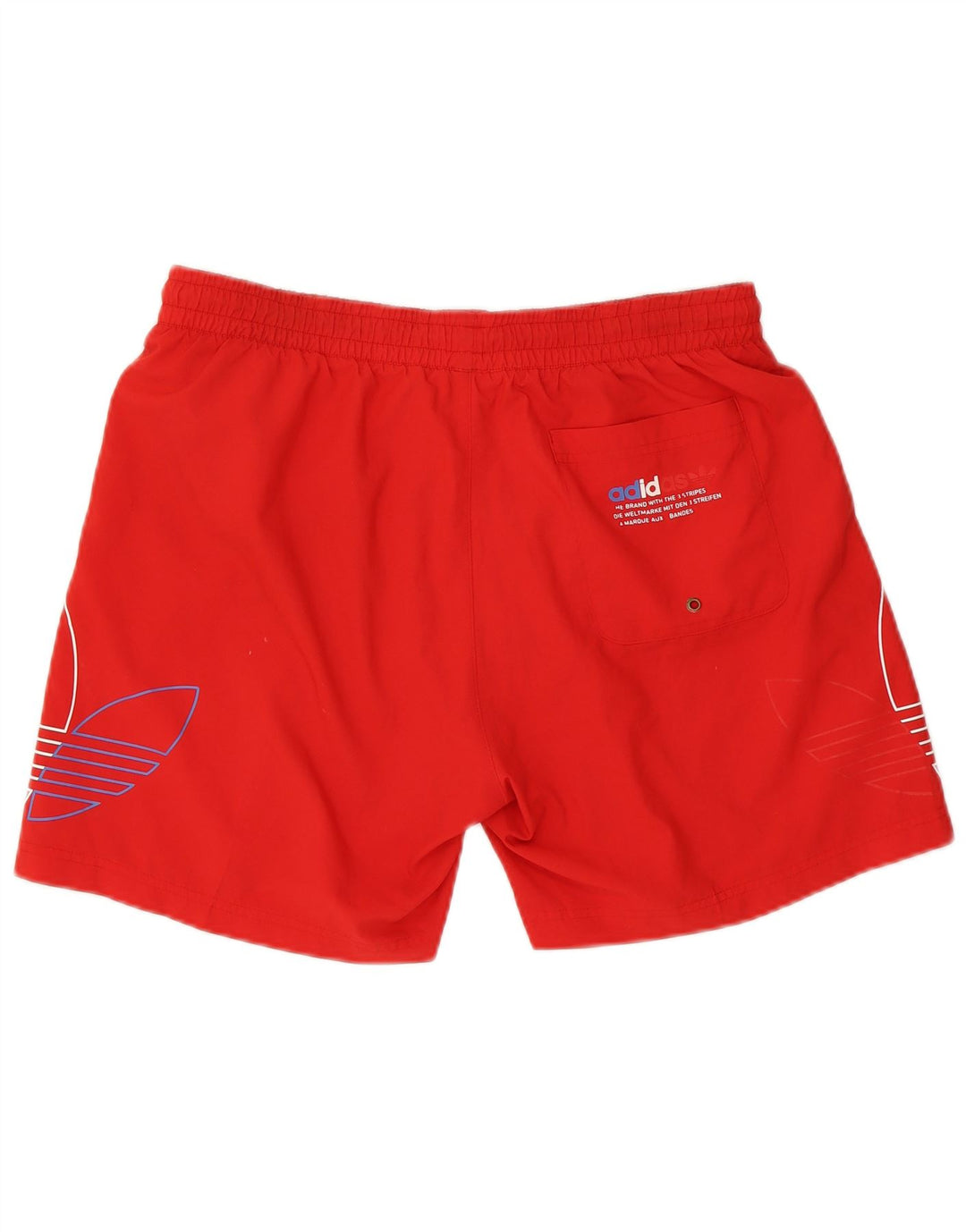 Adidas Herren Prime Blue Graphic Graphic Sportshorts, großes rotes Polyester