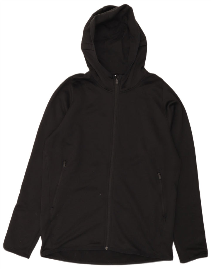 Adidas Herren Climalite Zip Hoodie Pullover Großes schwarzes Polyester