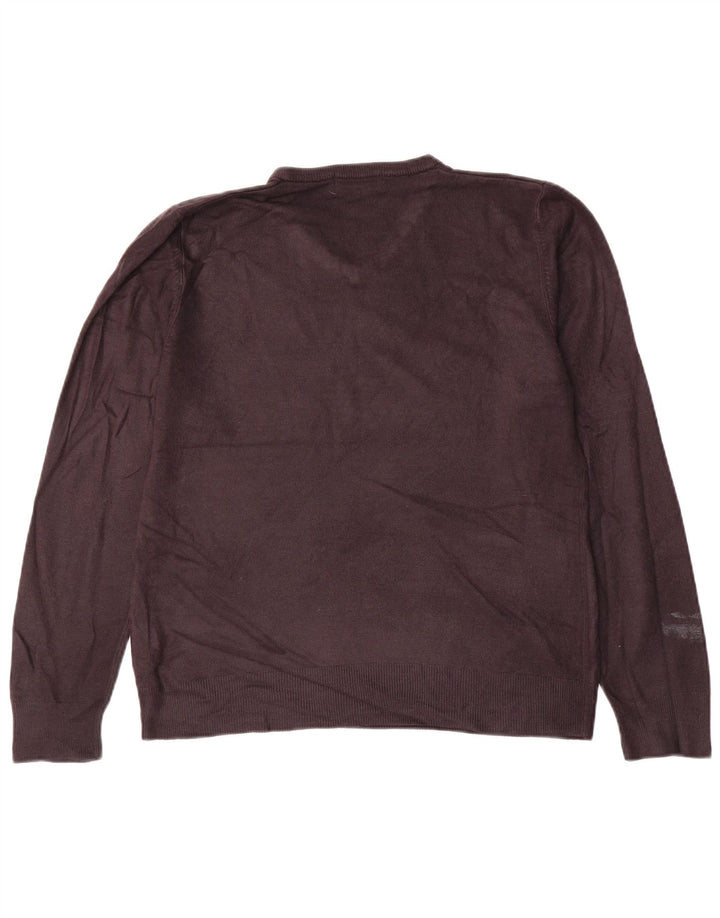 MARKS & SPENCER Herren Blue Harbor V-Ausschnitt Pullover Pullover Mittelschwarz