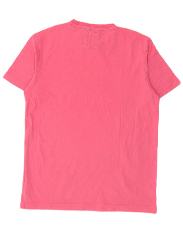 CREW CLOTHING Herren T-Shirt Top Small Rosa Baumwolle