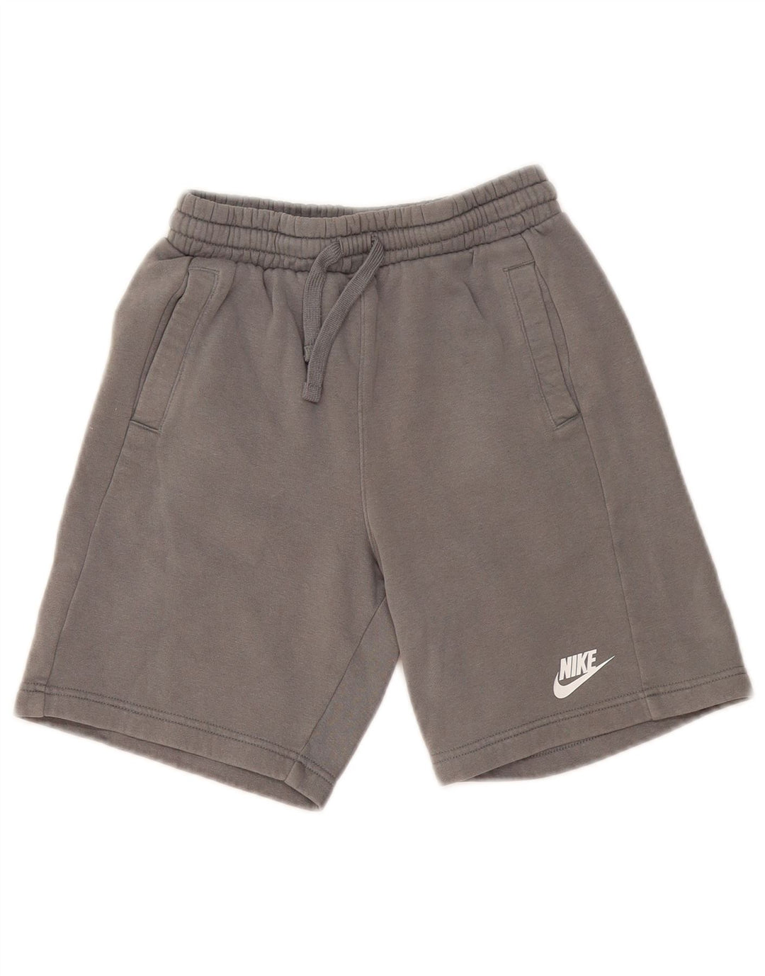 NIKE Sportshorts für Jungen, 10–11 Jahre, graue Baumwolle