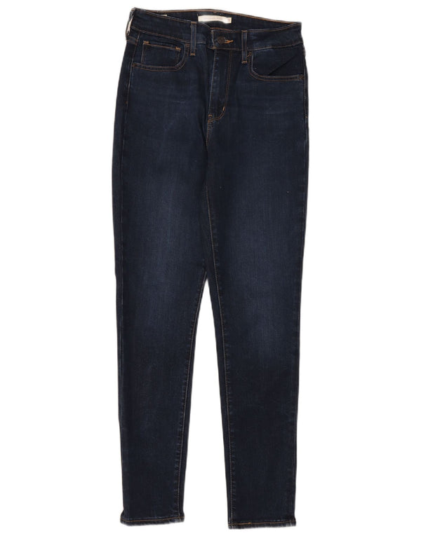 Levi's Damen 721 High Rise Skinny Jeans W28 L28 Marineblaues Lyocell