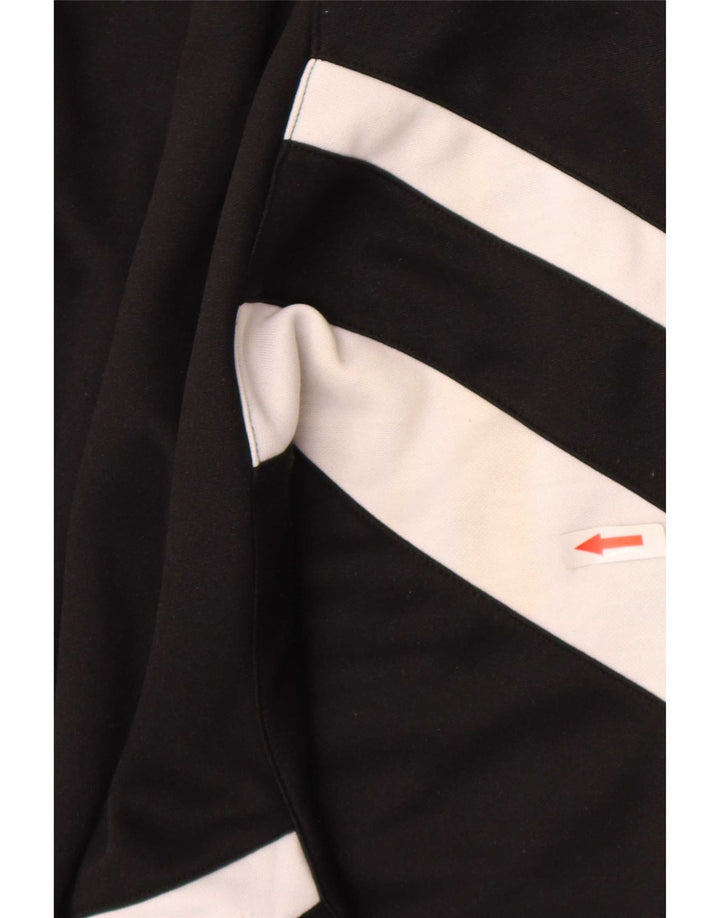 Erima Herren-Trainingsanzug-Oberteil in Übergröße, UK-Größe 52, Größe L, Schwarz, Farbblock