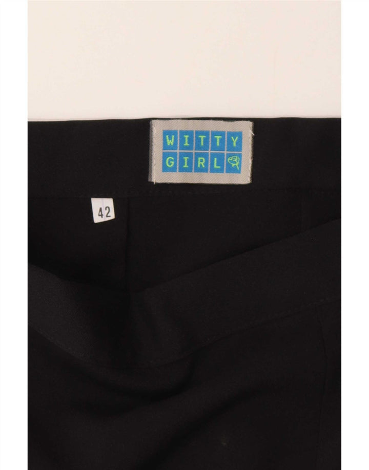 Witty Girl Damen Minirock IT 42 Medium W28 Schwarz Polyester