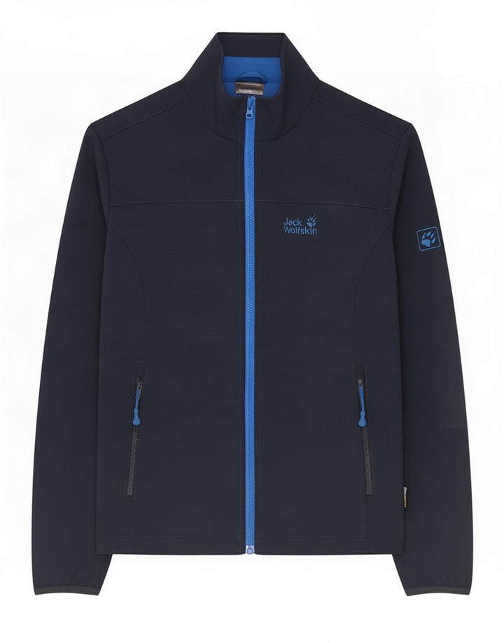 Jack Wolfskin Herren-Trainingsanzug-Oberteiljacke UK 36/38 Mittelmarineblaues Polyester