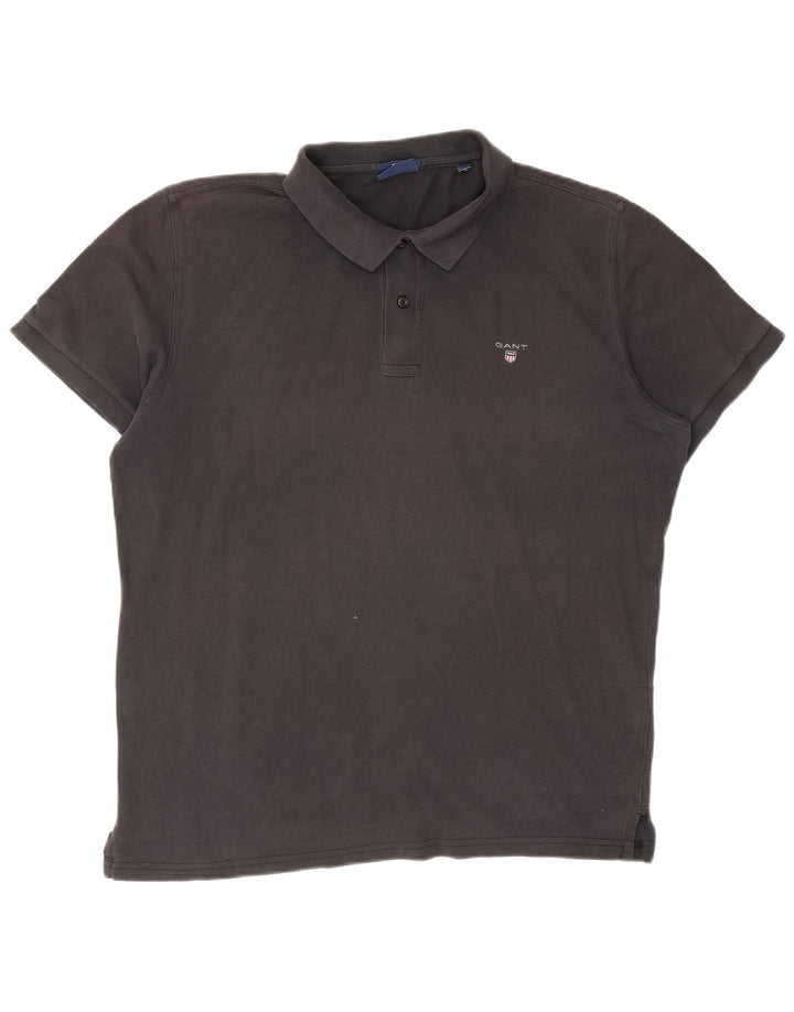 Gant Herren Regular Poloshirt XL Grau Baumwolle