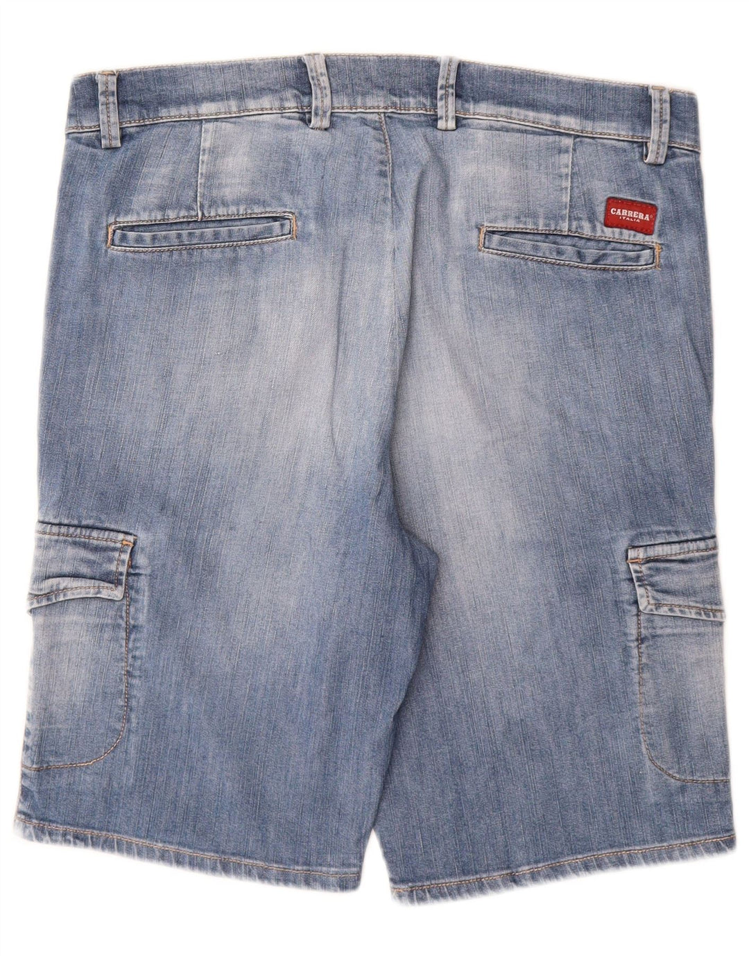CARRERA Herren Cargo Denim Shorts W34 Große blaue Baumwolle