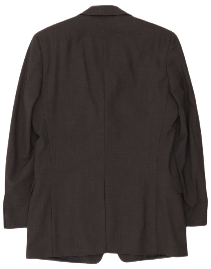 Hugo Boss Herren-Blazer mit 3 Knöpfen, EU 44, XS, graue Schurwolle