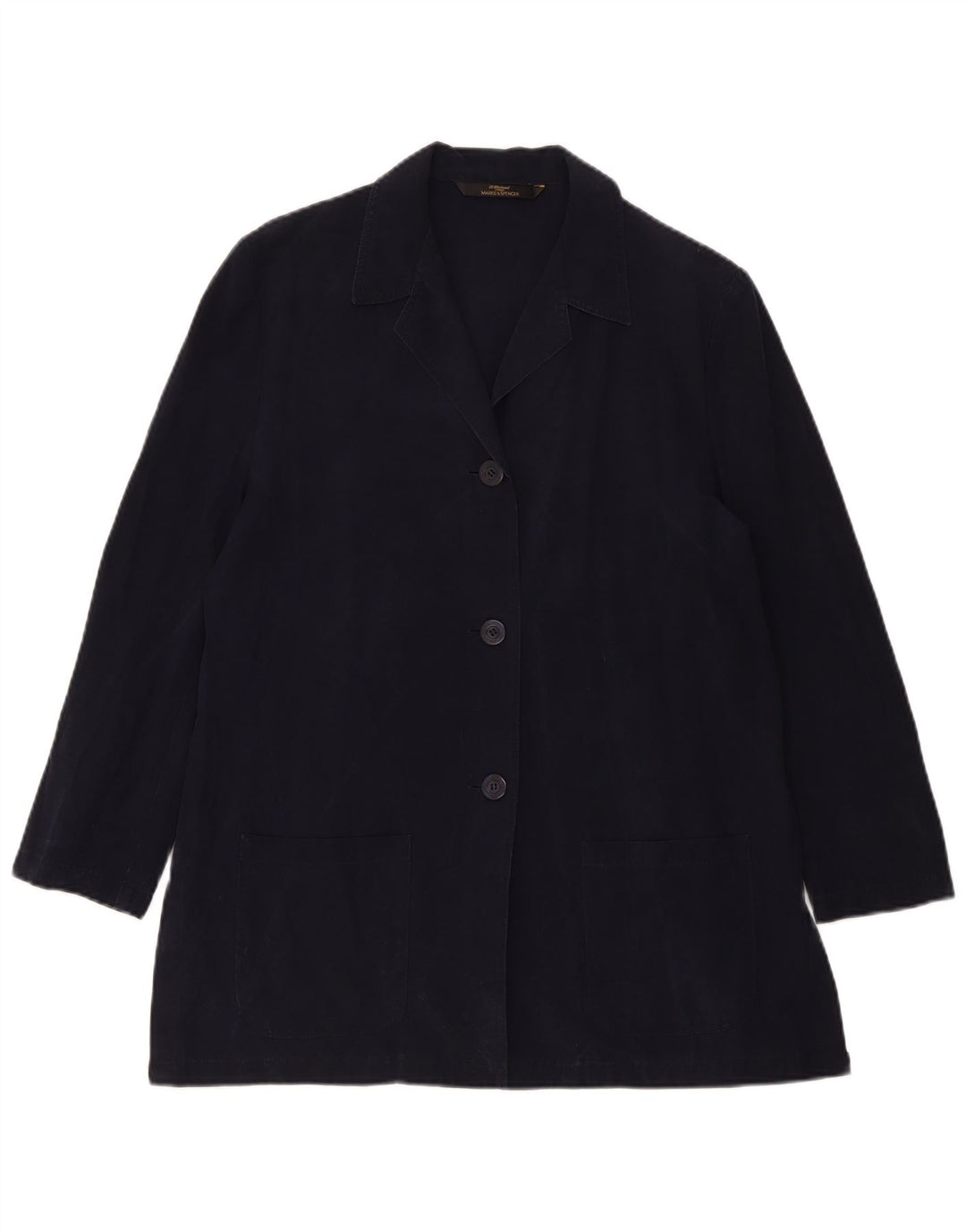 Marks & Spencer Damen St. Michael Blazer Jacke UK 14 Large Marineblau
