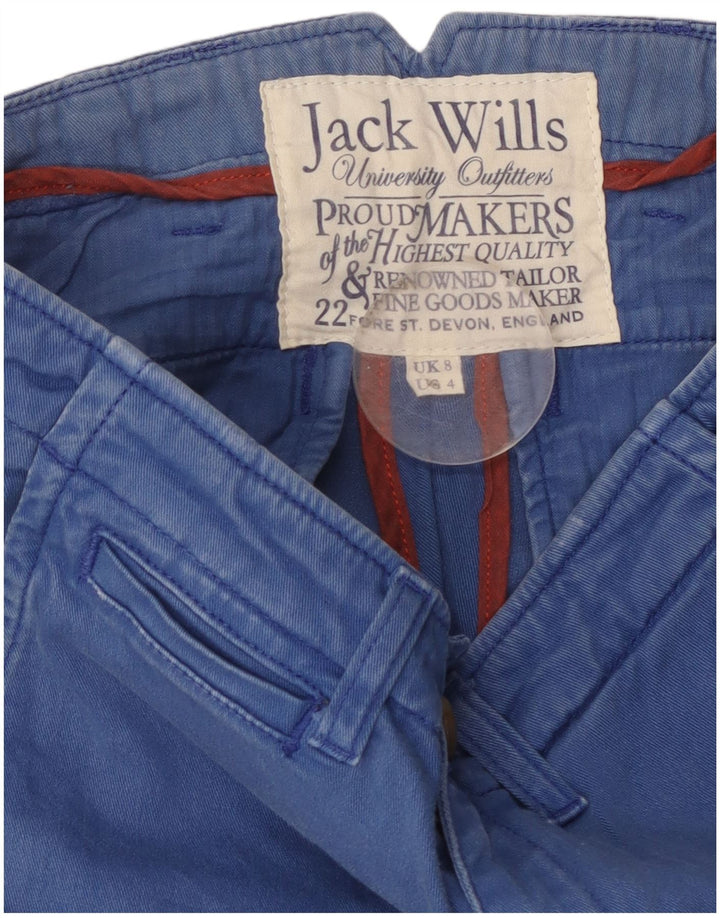 JACK WILLS Slim Chino-Hose für Damen, UK 8, Größe S, W28, L29, Blau