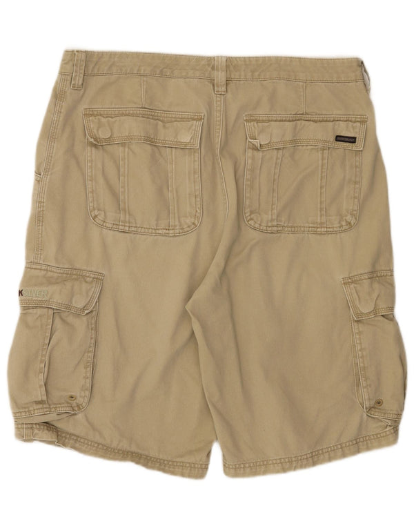 Quiksilver Herren Cargoshorts W34 Large Khaki Baumwolle