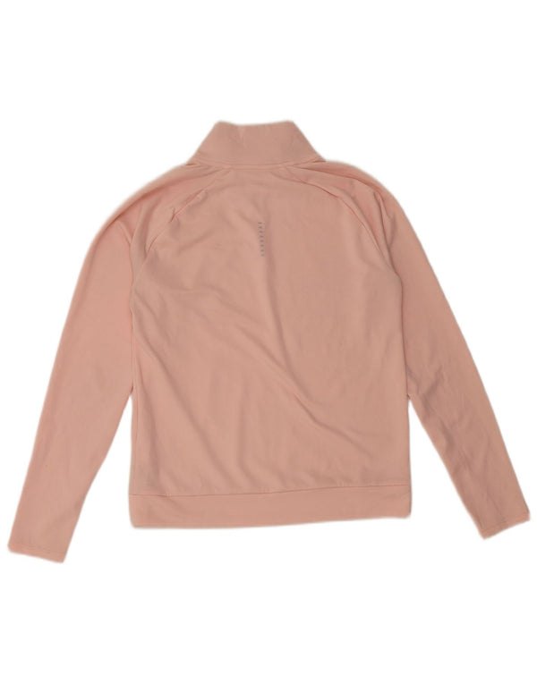 Nike Damen-Trainingsanzug-Oberteil mit übergroßem Grafik-Pullover und Reißverschluss am Hals, UK 6, XS, Rosa