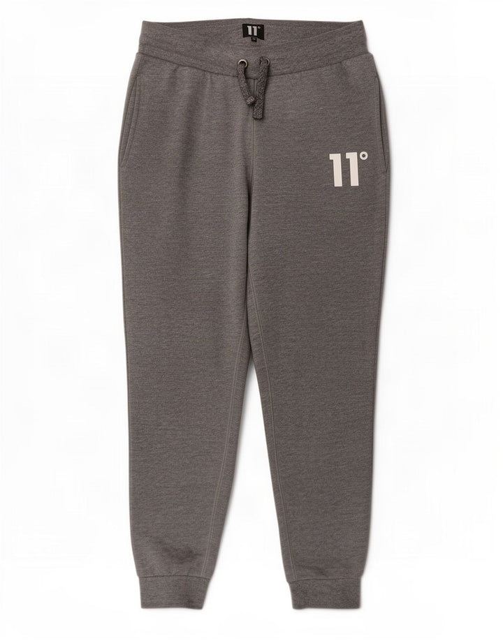 Eleven Degrees Herren-Trainingsanzug-Hose mit Grafik, Mittelgrau