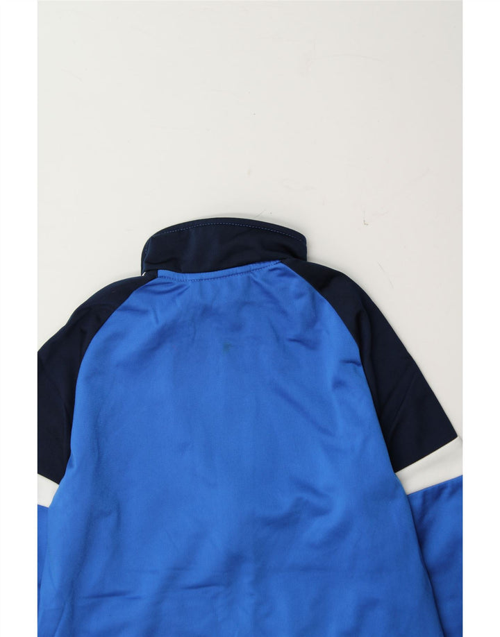 ADIDAS Boys Tracksuit Top Jacket 9-10 Years Blue Colourblock Polyester Vintage Adidas and Second-Hand Adidas from Messina Hembry 