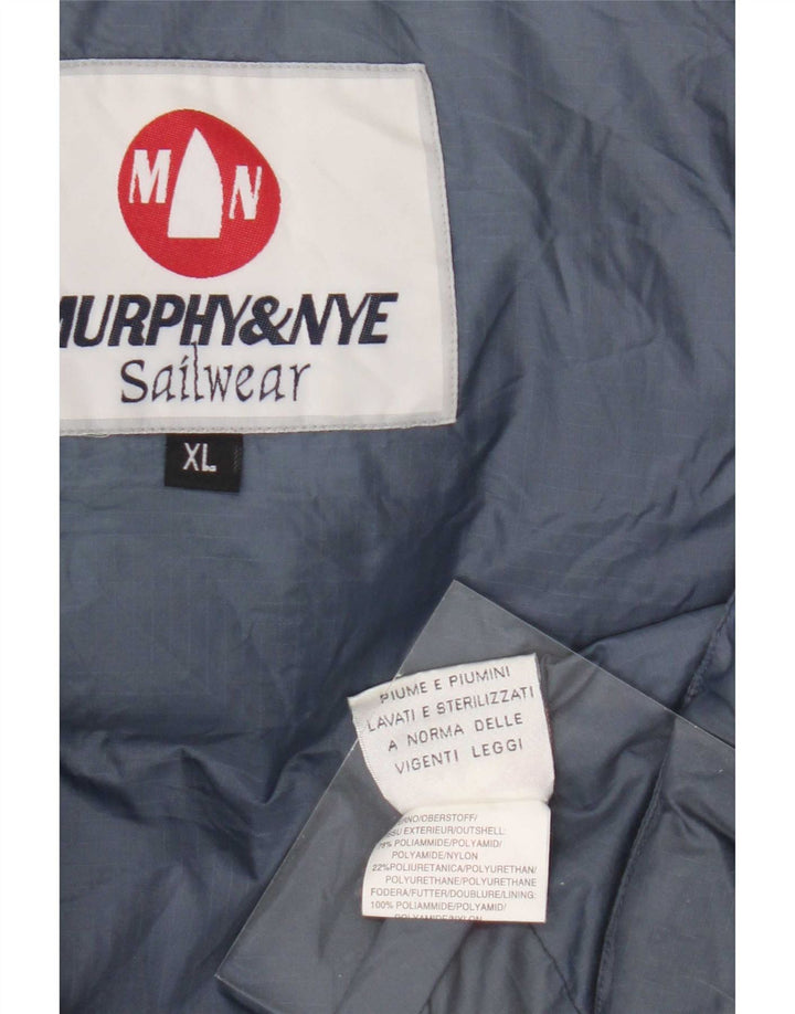 Murphy & Nye Herren Wattierte Weste UK 42 XL Blau Polyamid