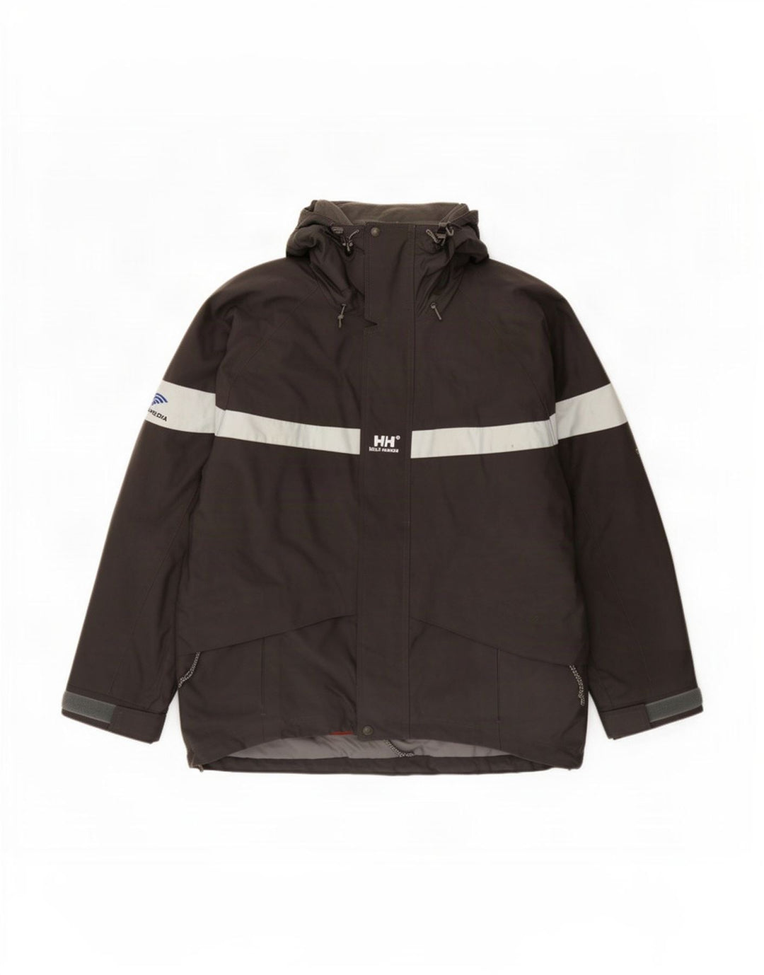 Helly Hansen Herren-Windjacke mit Kapuze, UK 38, Mittelgrau, Farbblock