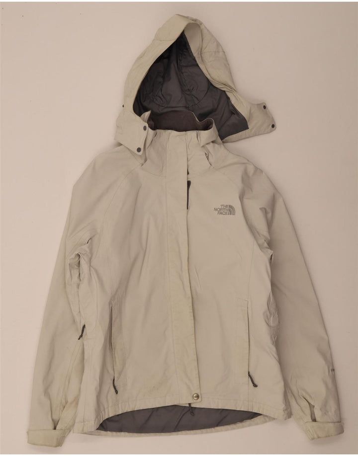 The North Face Damen-Windbreakerjacke mit Kapuze, UK 16, Größe L, gebrochenes Weiß