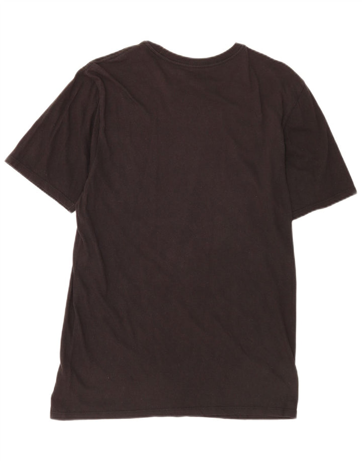 Hurley Herren Grafik-T-Shirt-Oberteil aus mittelschwarzer Baumwolle