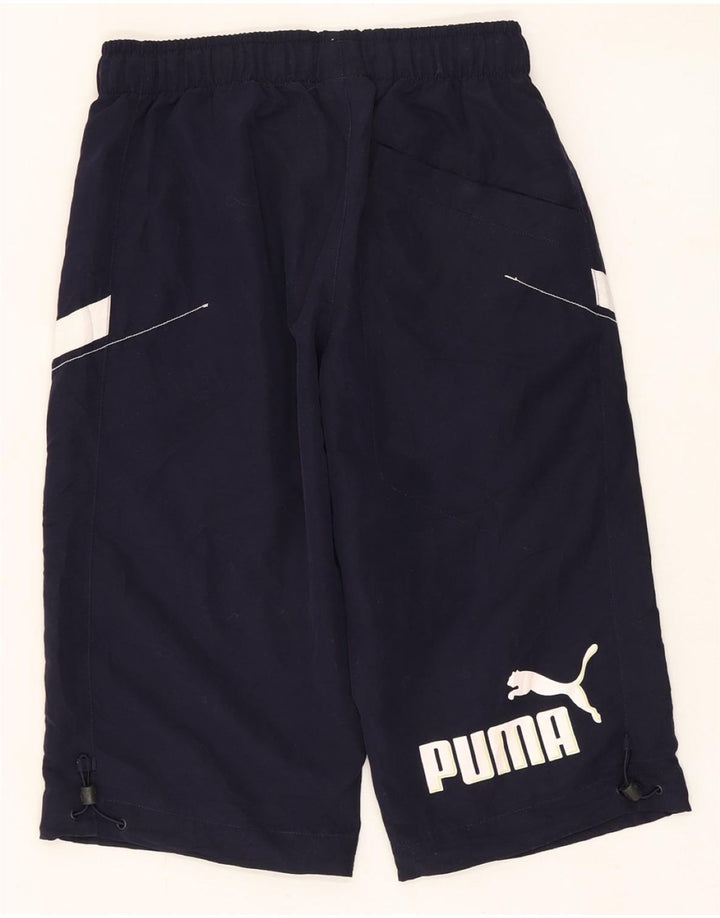 PUMA Herren Graphic Sport Shorts XS Marineblau Farbblock