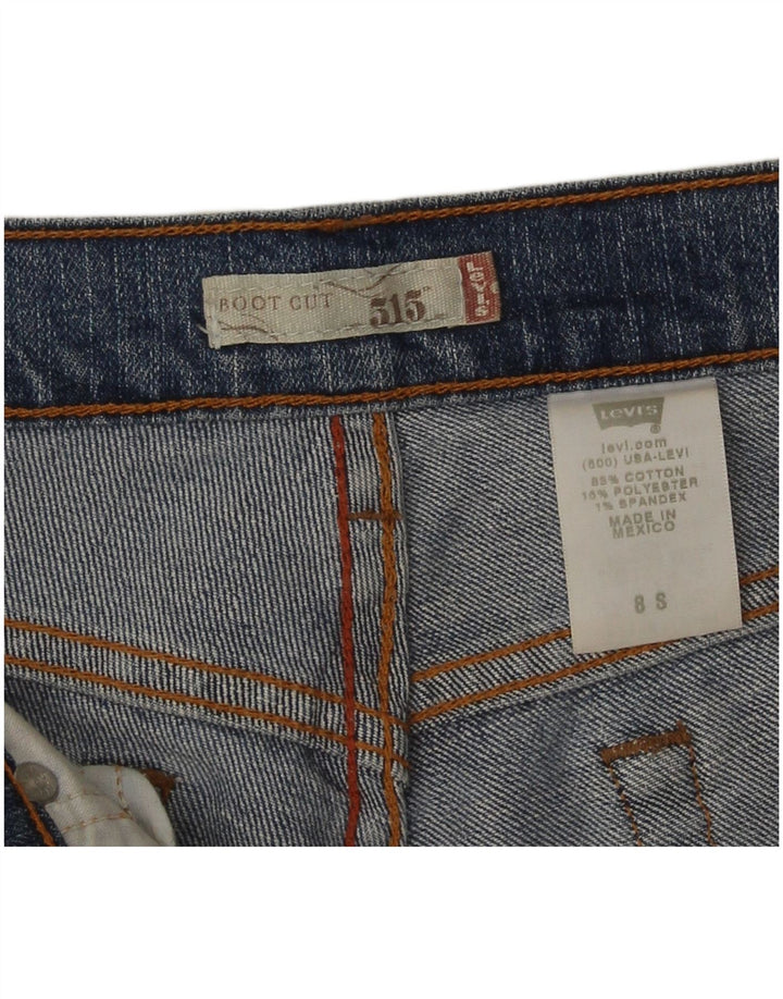 Levi's Damen 515 Bootcut Jeans US 8 Medium W32 L30 Blaue Baumwolle