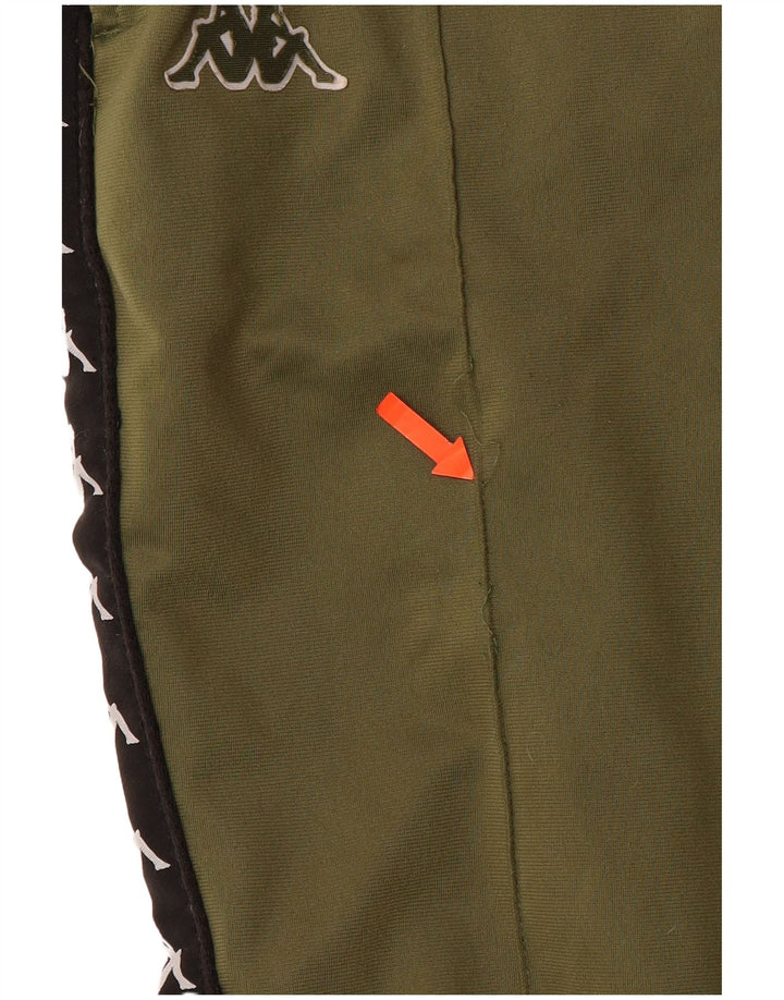 KAPPA Herren-Trainingsanzug mit Grafik, Jogginghose, Größe L, Grün, Farbblock