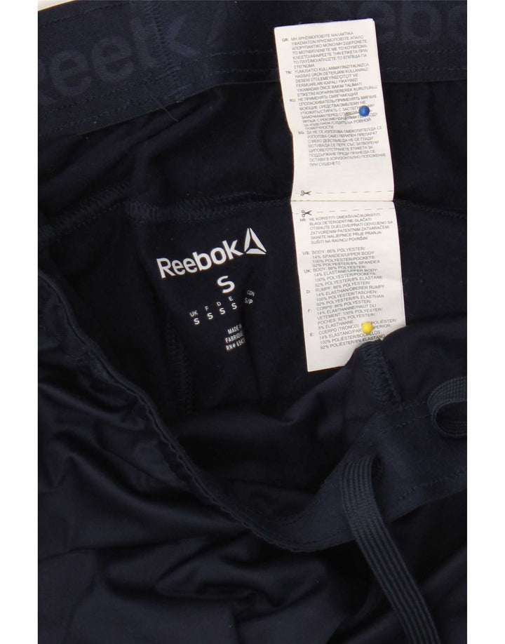Reebok Herren-Trainingshose, Größe S, Marineblau, Polyester