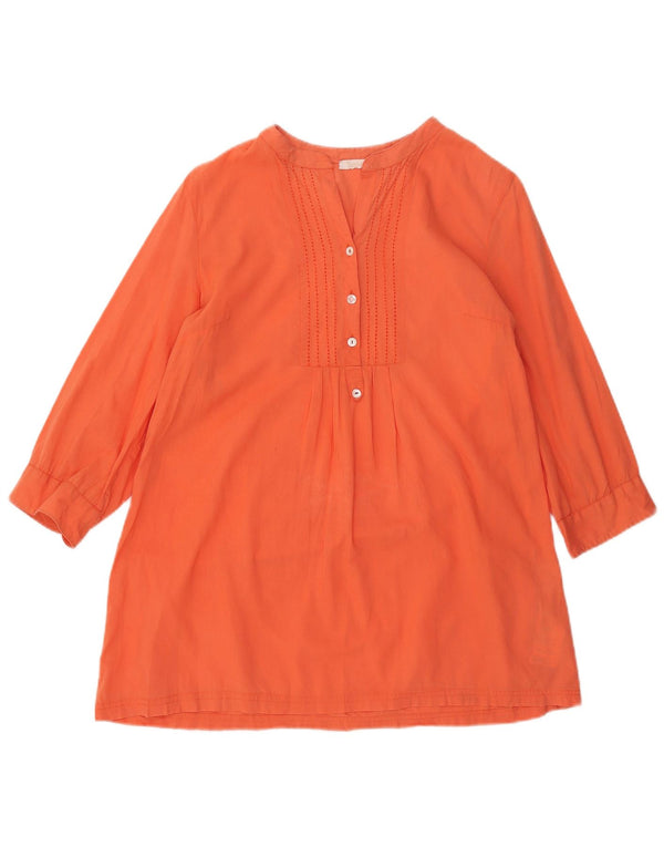 Timberland Damen-Tunika-Oberteil mit 3/4-Ärmeln, UK 14, mittelorange Baumwolle