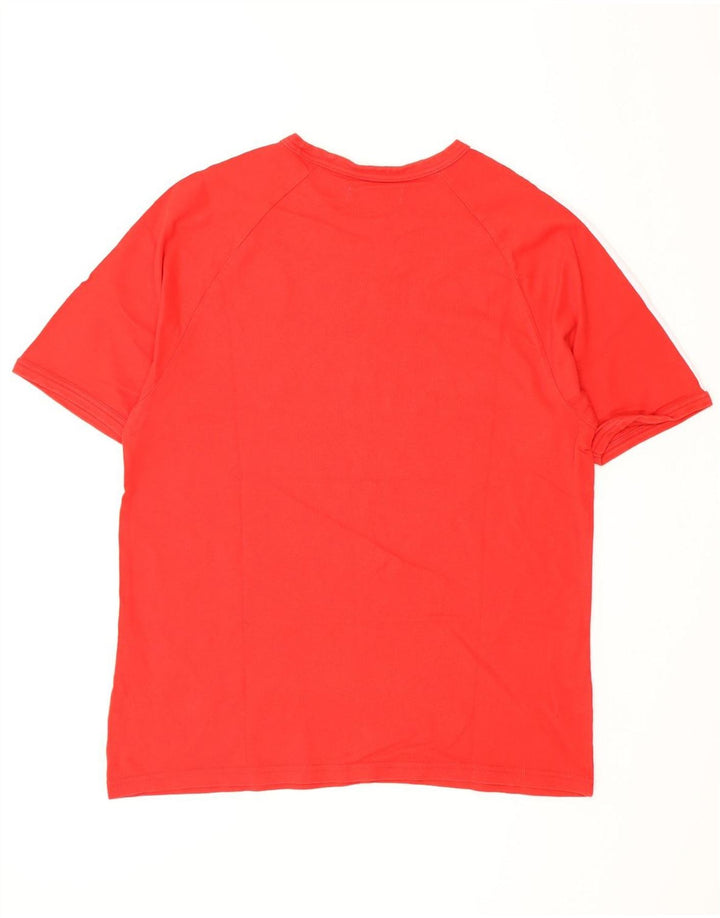 Adidas Herren T-Shirt Top Große rote Baumwolle