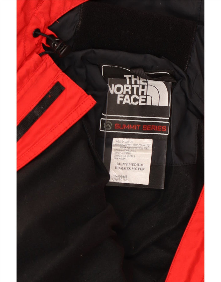 THE NORTH FACE Herren-Windjacke mit Kapuze, UK 38, Mittelrot, Farbblock
