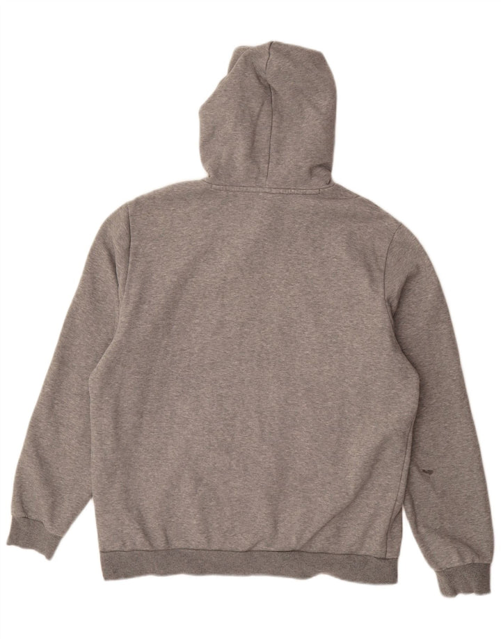 Puma Herren Graphic Hoodie Pullover Große graue Baumwolle