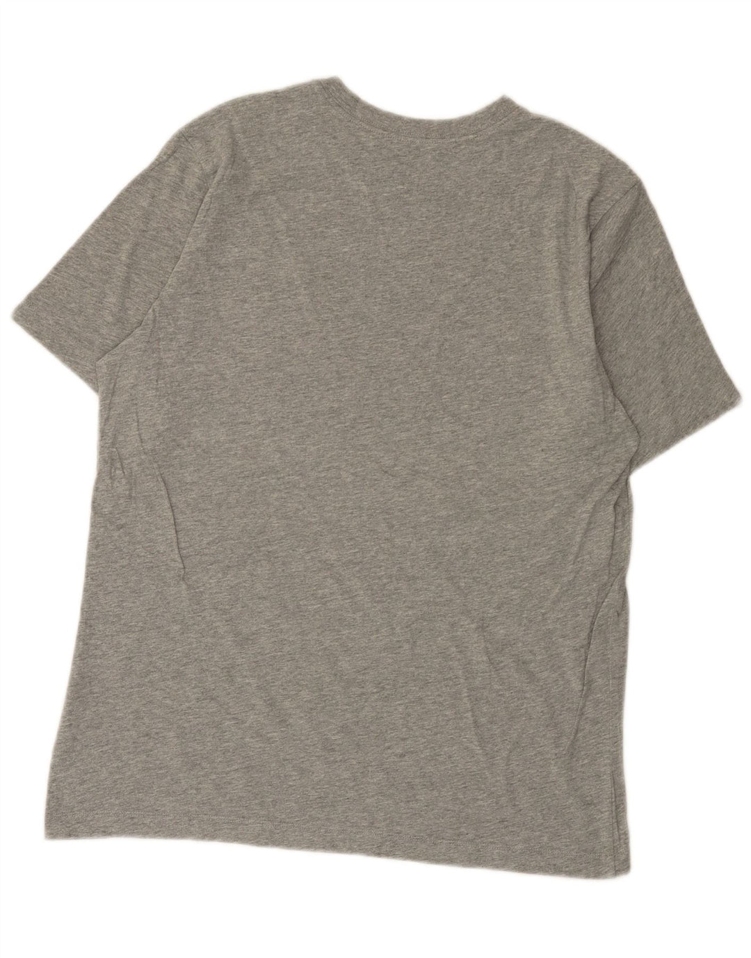 NIKE Herren-T-Shirt-Oberteil aus mittelgrauer Baumwolle