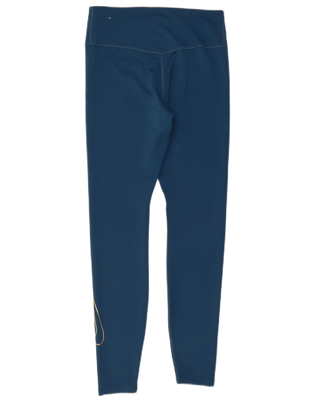 Nike Damen Dri Fit Graphic Leggings UK 12 Mittelblaues Polyester