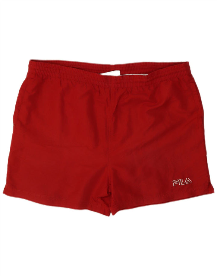 Fila Herren Badeshorts Mittelrotes Polyester