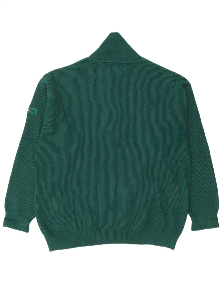 Explorer Herren-Pullover mit Schalkragen, XL, grüne Wolle