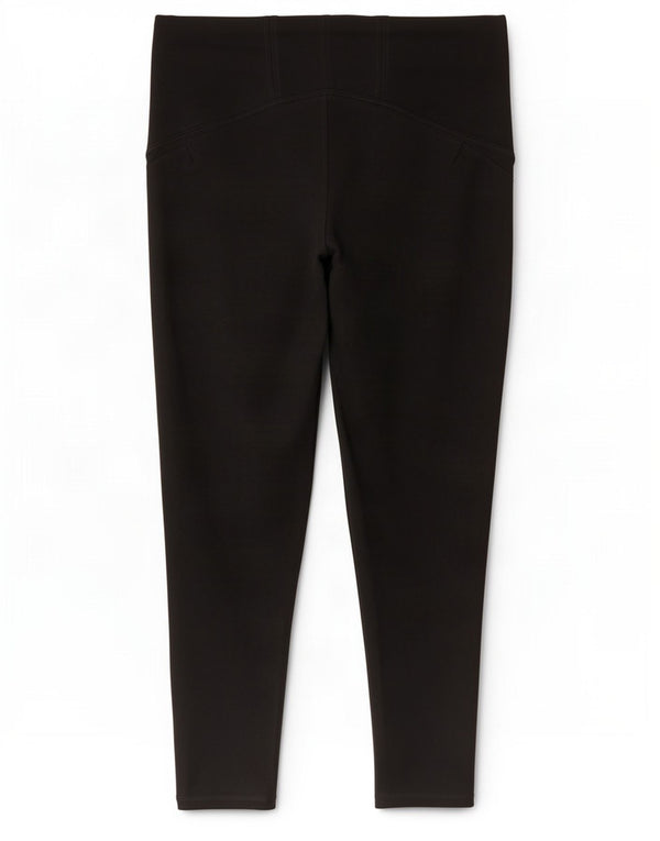 Marks & Spencer Damen Crop Leggings UK 16 Large Schwarze Viskose