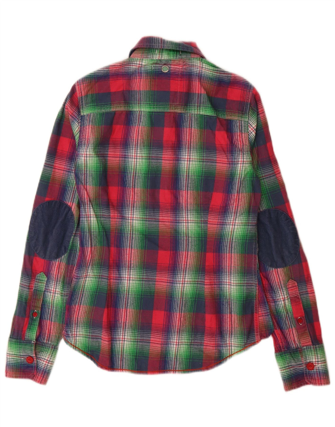 SUPERDRY Damen Flanellhemd UK 6 XS Mehrfarbig karierte Baumwolle