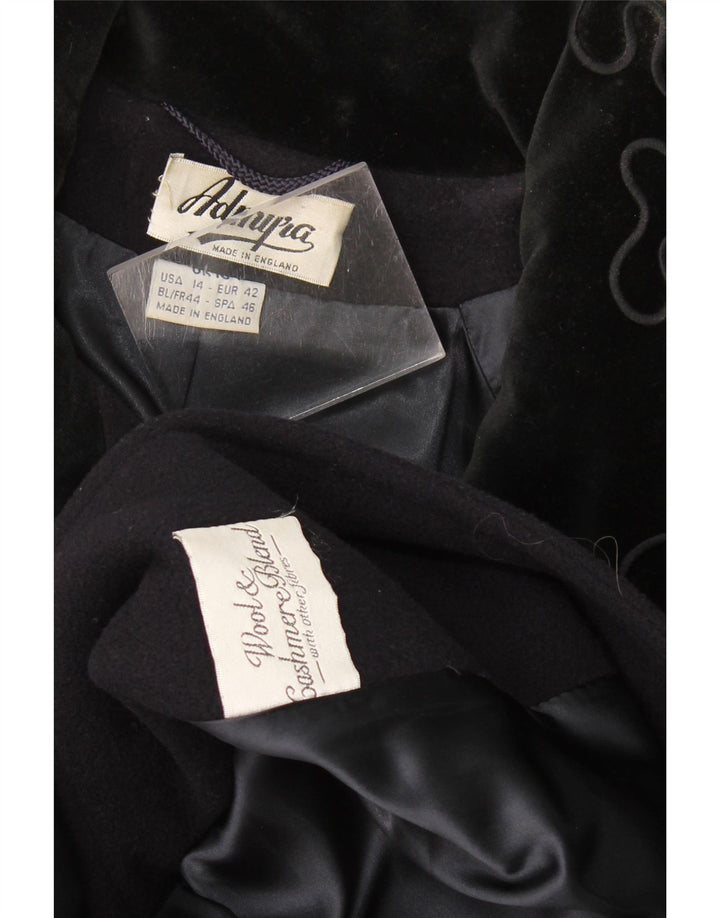 Admyra Damen Übergroßer Mantel UK 18 XL Marineblaue Wolle