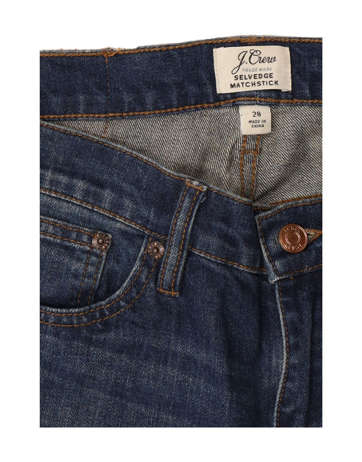 J. CREW Womens Matchstick Straight Jeans W28 L29 Blue Cotton Vintage J. Crew and Second-Hand J. Crew from Messina Hembry 