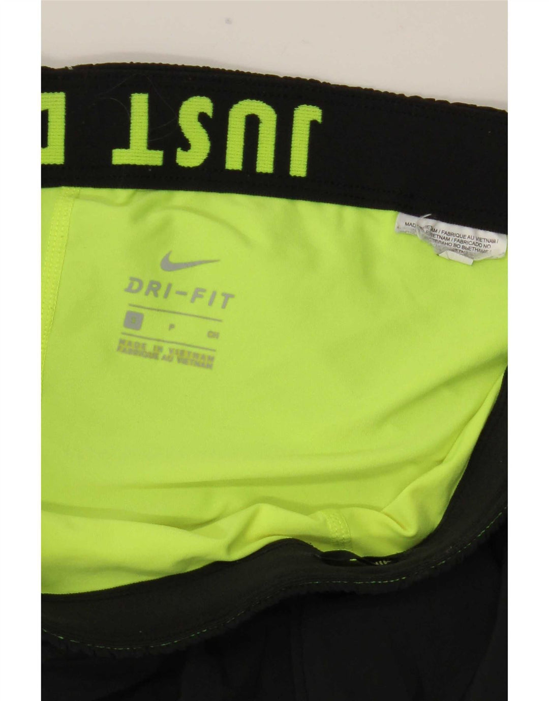 Nike Damen Dri Fit Sport Shorts UK 8 Small Schwarz