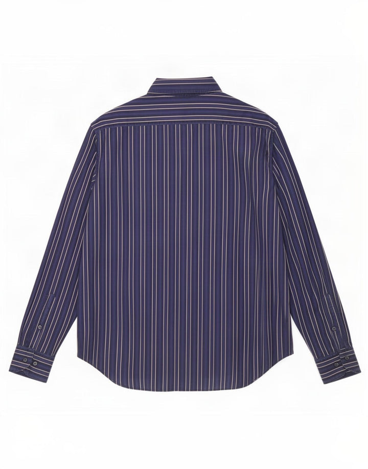 Etro Herrenhemd aus mittelblauer, gestreifter Baumwolle